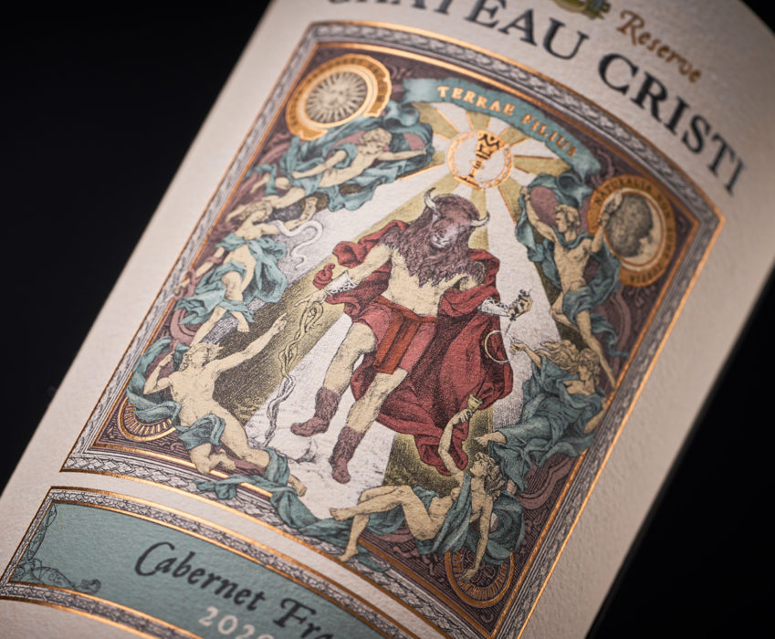 Premium Wine Label Design - Chateau Cristi Family Reserve