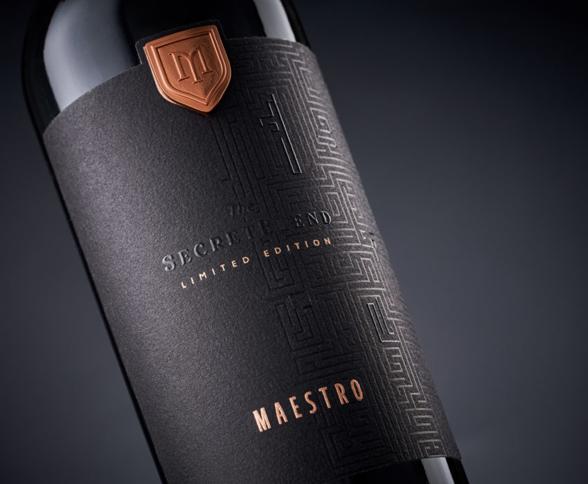 Wine Label Redesign - Maestro Secret Blend