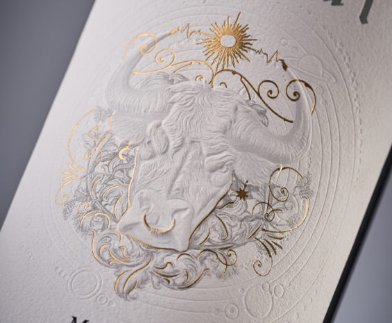 3487Wine Label Design – Bahu Winery Barrique